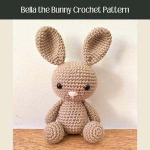 SCHEMA: Bella il coniglietto modello all&#39;uncinetto - modello pdf all&#39;uncinetto/modello amigurumi/coniglietto all&#39;uncinetto facile