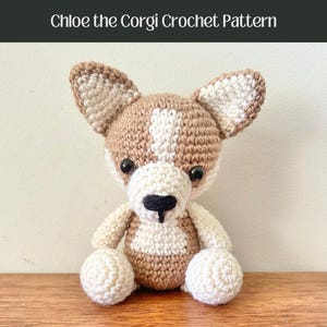 PATTERN: Chloe the Corgi Crochet Pattern - pdf crochet pattern/amigurumi pattern/easy crochet dog