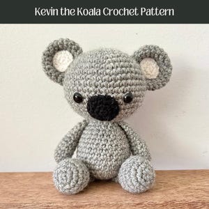 PATTERN: Kevin the Koala Crochet Pattern - pdf crochet pattern/amigurumi pattern/easy crochet koala