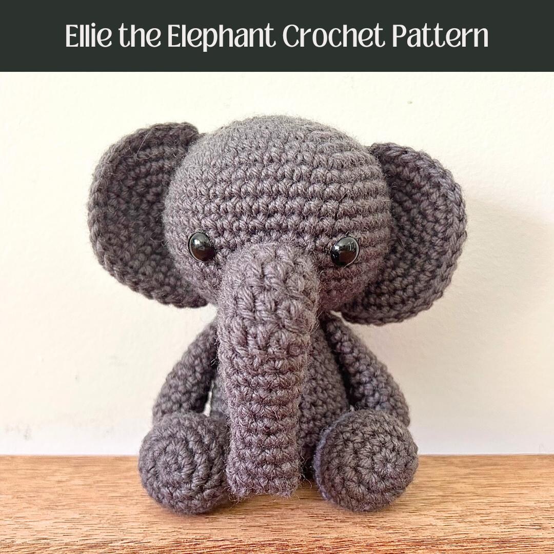 PATTERN: Ellie the Elephant Crochet Pattern - Pdf Crochet Pattern ...
