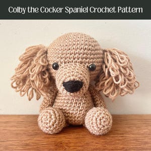 PATTERN: Colby the Cocker Spaniel Crochet Pattern - pdf crochet pattern/amigurumi pattern/easy crochet dog