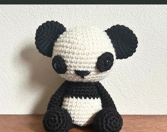 PATTERN: Phoebe the Panda Crochet Pattern - pdf crochet pattern/amigurumi pattern/easy crochet panda