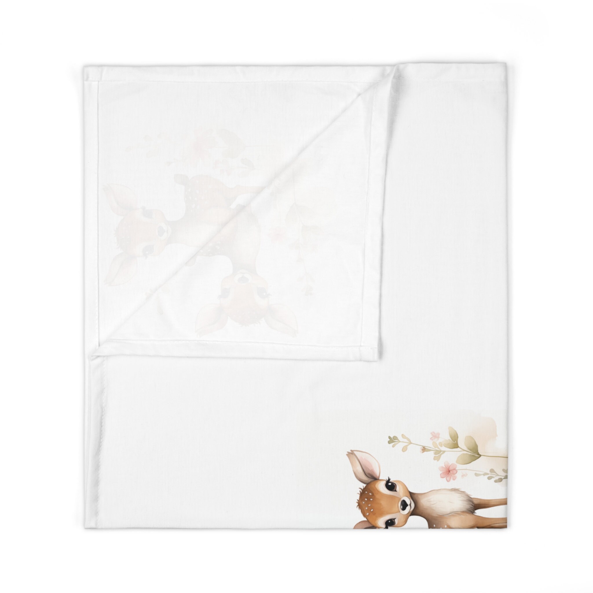 Deer Swaddle Blanket Woodland Animal Nursery Blanket Etsy