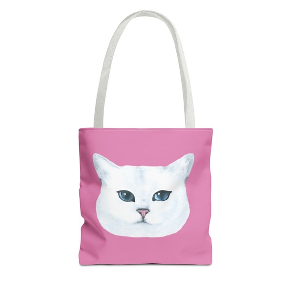 Pink Whimsy Cat Tote Bag - it's a statement piece that celebrates your unique style.