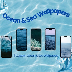 5pcs Ocean & Sea themed wallpapers, phone wallpaper, PNG, iPhone, android, aesthetic, HD wallpapers, Ocean wallpapers, Sea Wallpapers