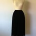 1940's-esque Sumptuous Black Velvet Skirt by Courtwell - S