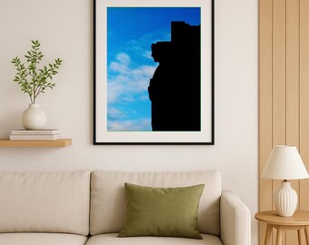 Cleveland Guardian Sunset Photo, Art Deco Print (16x22) Unframed