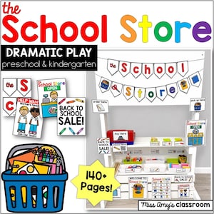 School Store Dramatic Play Printables – Back to School Labels (PDF)