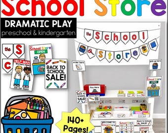 School Store Dramatic Play Printables – Back to School Labels (PDF)