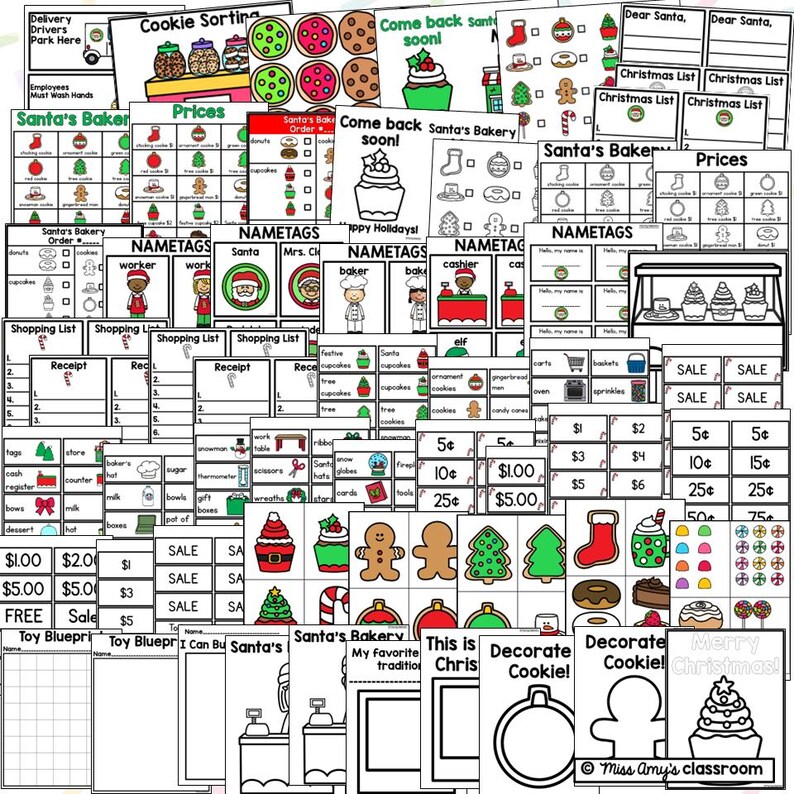 Santa #39 s Workshop Dramatic Play Printables for Preschoolers Christmas Santa #39 s Workshop Dramatic Play Printables for Preschoolers Christmas