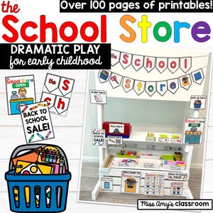 School Store Dramatic Play Printables – Back to School Pretend (PDF)