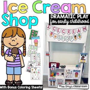 Ice Cream Shop Dramatic Play Printables: Summer Pretend Play (PDF)