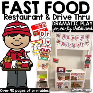 Restauration rapide imprimable : jeu de simulation au volant (téléchargement PDF)