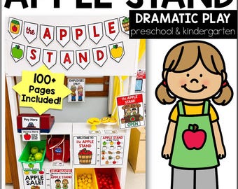 Apple Orchard Dramatic Play Printables: Fall Preschool Activity (PDF Download)