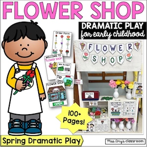 Flower Shop Dramatic Play Printables: Preschool Garden Center (PDF)