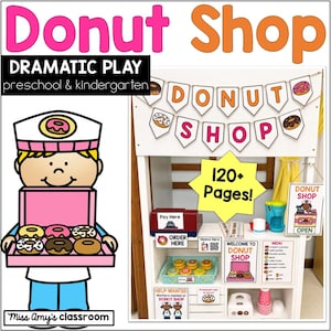 Donut Shop Dramatic Play Printables: Bakery Pretend Play for Toddlers & Classrooms