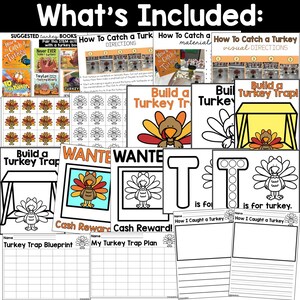 How to Catch a Turkey STEM Activity: Preschool Thanksgiving - Etsy