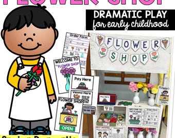Flower Shop Dramatic Play Printables: Preschool Garden Center (PDF)