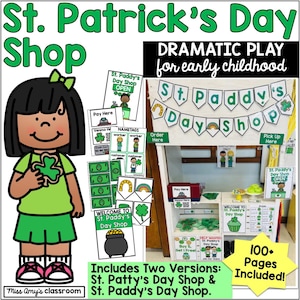 St. Patrick's Day Dramatic Play Shop: Preschool March Pretend Play (pdf)