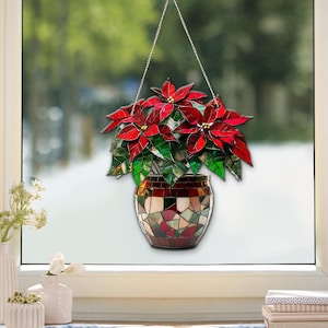 Weihnachtsstern Ornament, Weihnachtsstern-Dekoration, Weihnachtsblumen-Verzierung, handgemachter Weihnachtsstern-Verzierung, festlicher Weihnachtsstern-Dekor