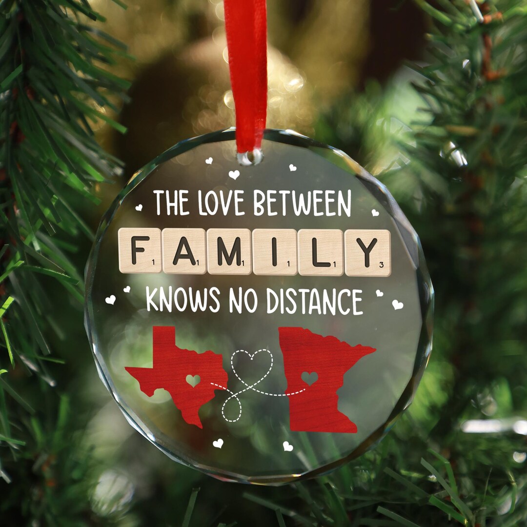 Custom the Love Between Family Knows No Distance Ornament Christmas ...