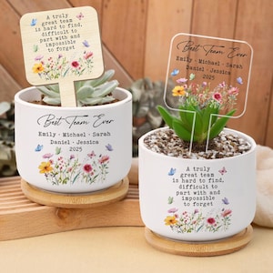 Team Appreciation Plant Pot, Team Thank You Gift, Appreciation Gift, Employee Appreciation, Coworker Gift, Best Team Ever Gift Idea