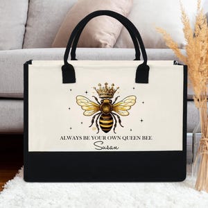 Queen bee canvas bag - Etsy 日本