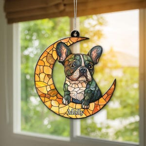 Bulldog Ornament, Bulldog Decor, French Bulldog Hanging, Dog Christmas Ornament, Cute Bulldog Ornament, Bulldog Figurine, Pet Xmas Ornament