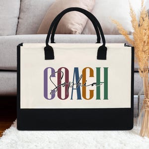 Coach Gift, Cheerleading Coach Gifts, Cheer Coach Tote Bag, Thank You Gift For Coach, Custom Coach Gift, Team Gift, Coach Appreciation