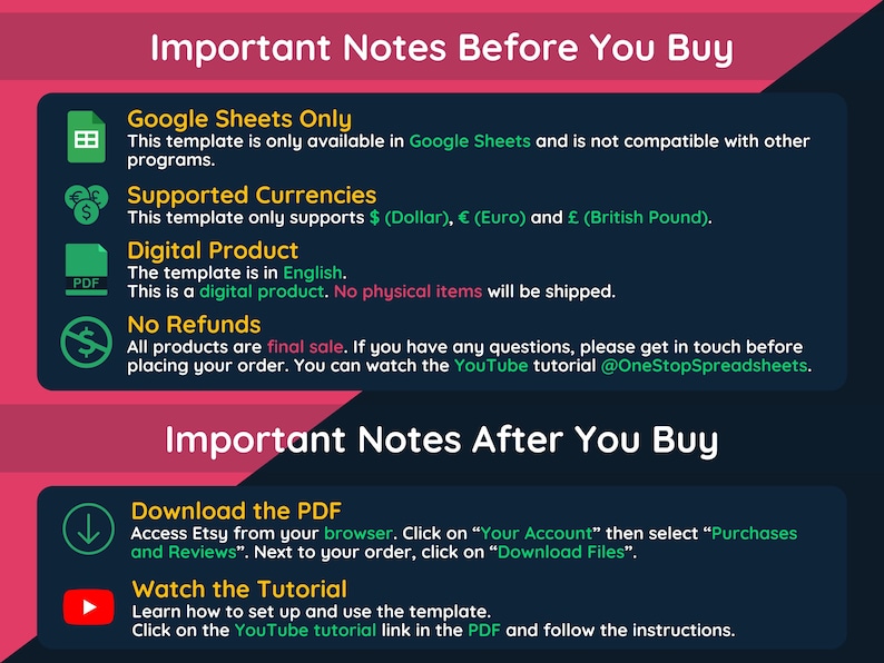 Important Notes