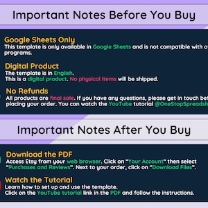 Important Notes