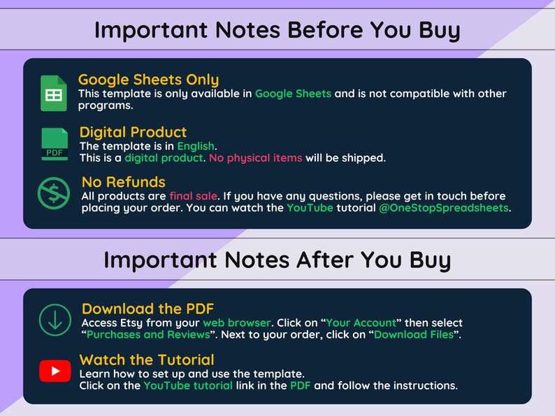 Important Notes