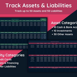 Track assets and liabilities