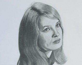 Graphite pencil drawing from photo