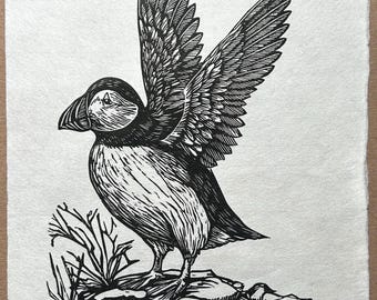 Rock and Wing-linosnedeprint