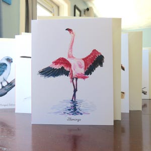Blanco binnenzijde flamingokaart