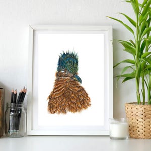 Dipinto originale ad acquerello di Greater Roadrunner