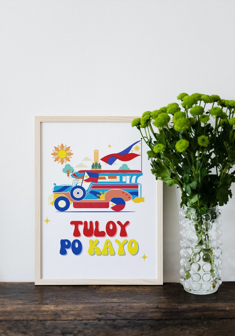 Filipino Art Gift Tuloy Po Kayo Printable Home Decor, Philippines