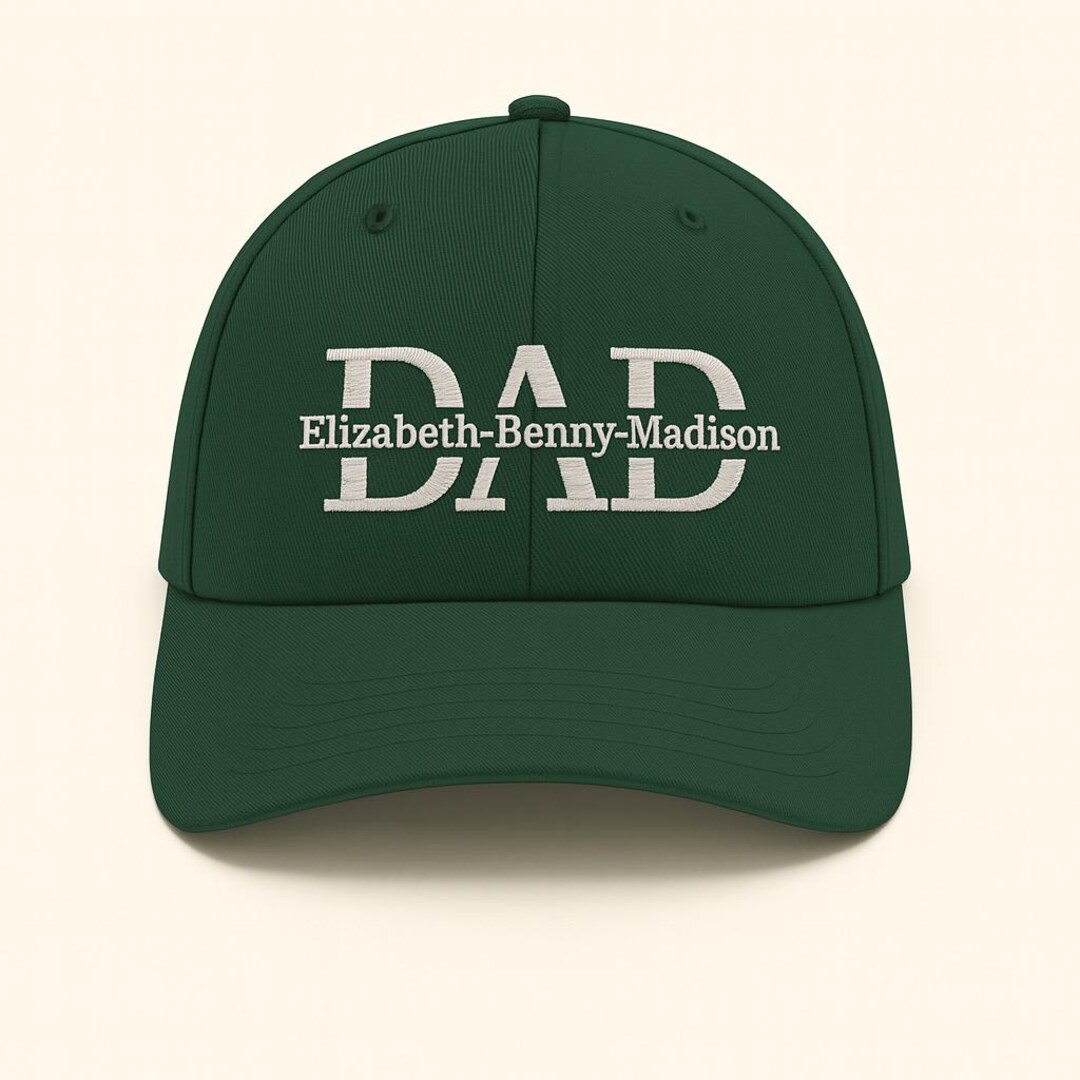 Father's Day Hat Personalized Fist Bump Daddy Grandpa Classic Cap, Father's Dad Hat Personalized