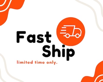Fast ship - Upgrade Shipping - this listing is paid for upgrade shipping