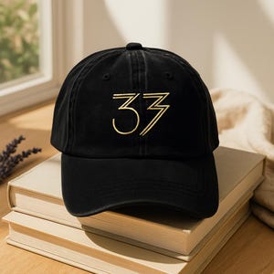 Embroidered Clair Obscur Expedition 33 Hat, Game Hat, Expedition 33 Cap, Unique Father&#39;s Day Gift, 4th of July Gift, Adventure Hat