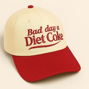 Bad Day to Be a Diet Coke Hat - Lustige gestickte Baseballkappe, trendige Sommermütze, Diet Coke Liebhaber Geschenk, Koffeinsucht Hut