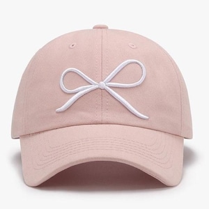 Sweet Bowknot Embroidery Hat, Baseball Hat For Women, Sweet Bowknot Hat, Gift For Her, Unisex Embroidery Hats, Bachelorette Hats