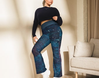 Legging évasé galaxie