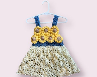 Robe tournesol fille