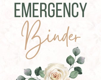 Emergency Binder Printable Bundle (8.5x11) - Take away the Guesswork and Stress of Getting Life Back on Track after an Emergency