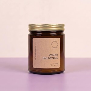 Dessert & Summer Soy Wax Candles - All Natural - Strong Scented - 6 Different Scents