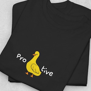 Camiseta divertida y productiva con juego de palabras sobre patos, regalo unisex, camiseta de pájaro de dibujos animados, regalo para amantes de los animales, camiseta gráfica divertida de productividad, amantes de los patos