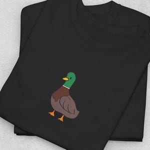 Camiseta peculiar de pato real / Camiseta con gráfico de pájaro de dibujos animados divertido / Regalo unisex para amantes de los animales y ropa para observadores de aves / Moda Nature Core