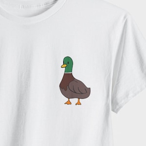 Mallard Duck Tee, Bird Lover Shirt, Animal Graphic T-Shirt, Nature Wildlife Top, Cute Bird Tee, Unisex Cotton Tee, Gift for friend